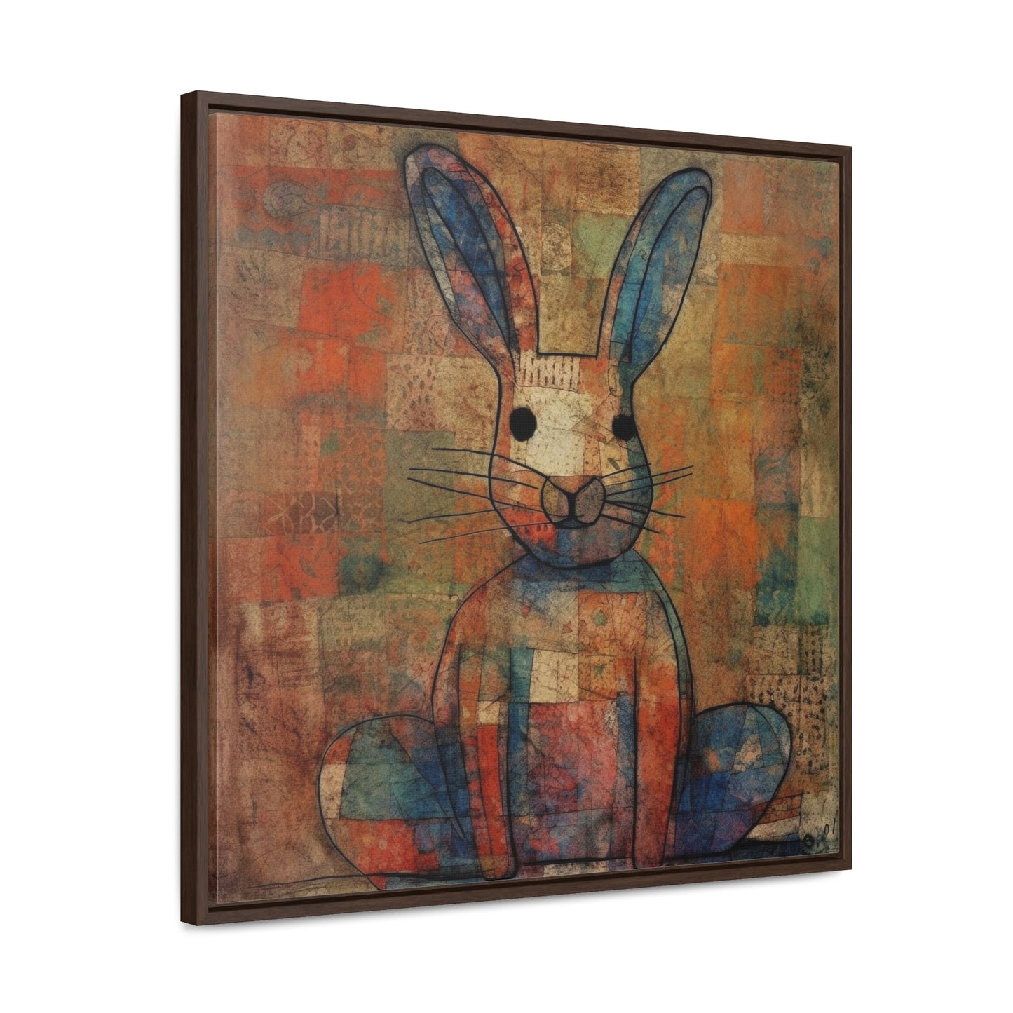 Rabbit 24, Gallery Canvas Wraps, Square Frame