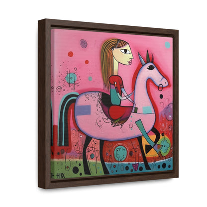 The Dreams of the Child 63, Gallery Canvas Wraps, Square Frame