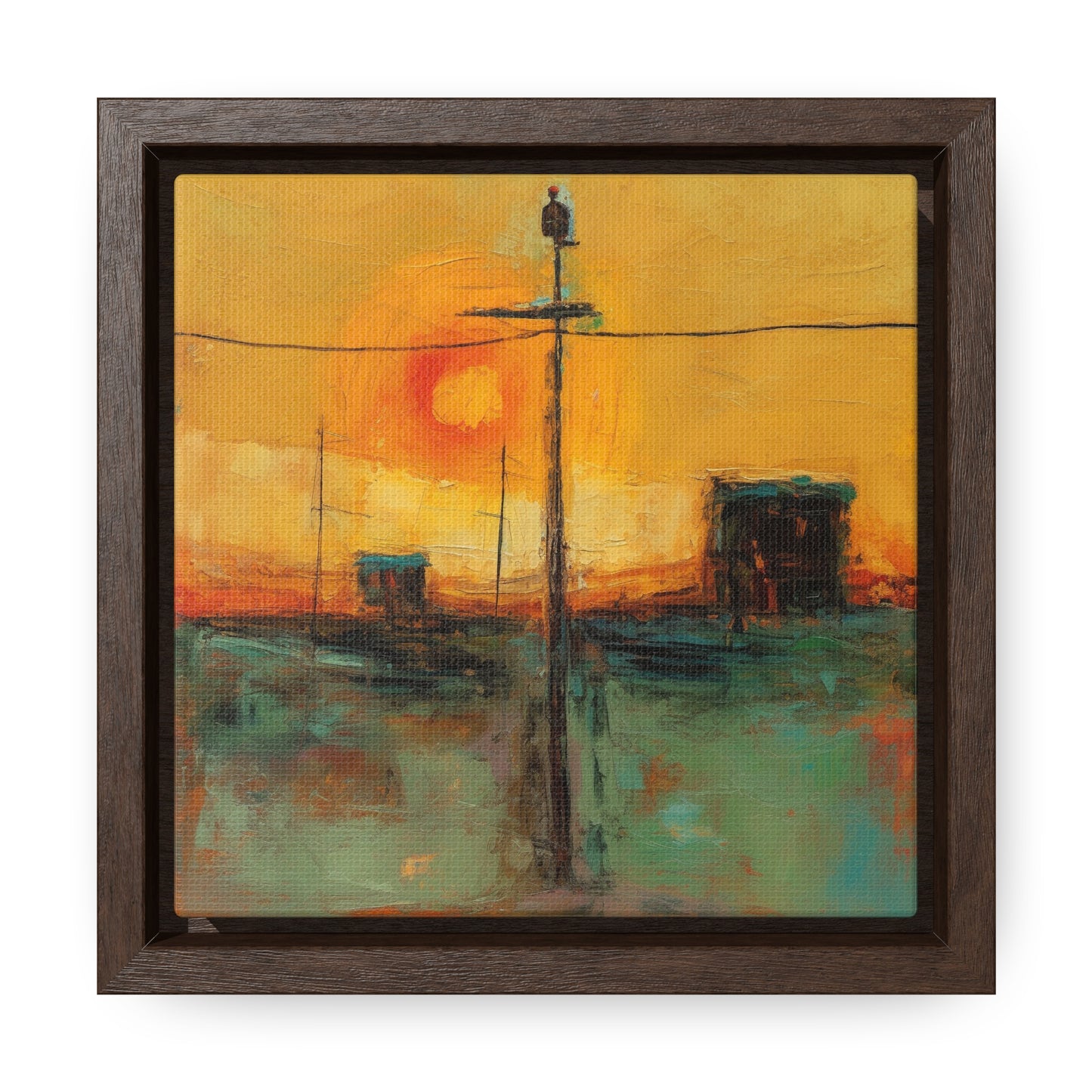 Land of the Sun 55, Valentinii, Gallery Canvas Wraps, Square Frame