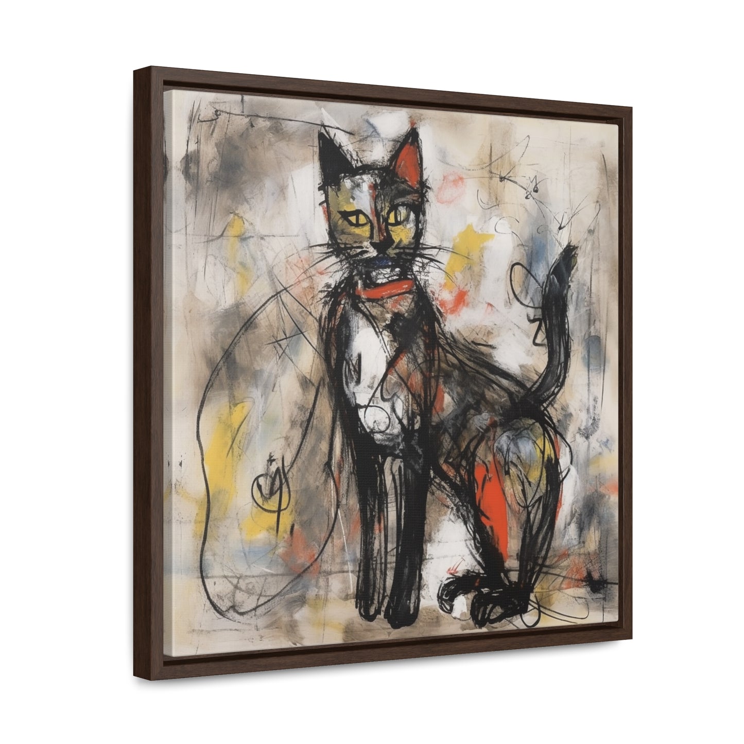 Cat 60, Gallery Canvas Wraps, Square Frame