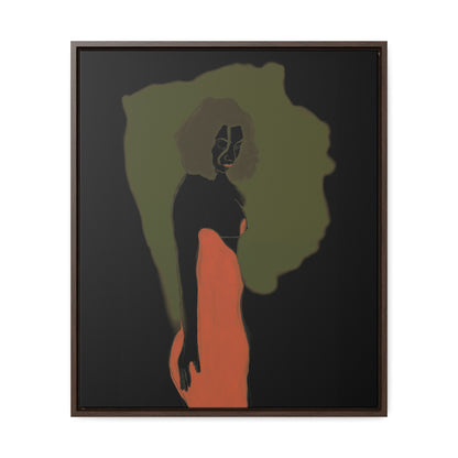 Lady in Red, Original Eduard Pavel, Gallery Canvas Wraps, Vertical Frame