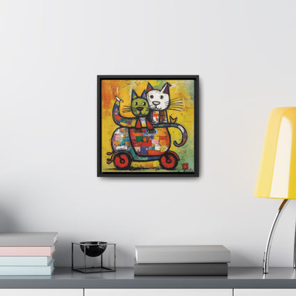 Cat 141, Gallery Canvas Wraps, Square Frame