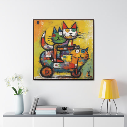 Cat 140, Gallery Canvas Wraps, Square Frame