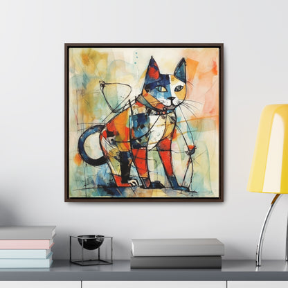 Cat 77, Gallery Canvas Wraps, Square Frame