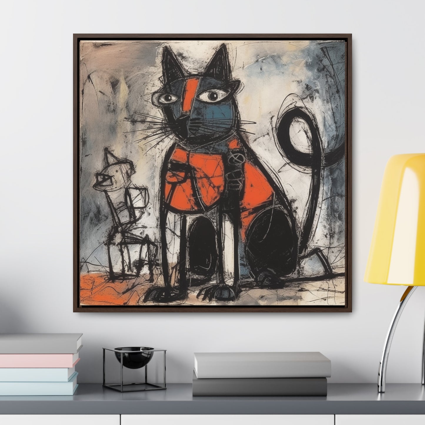 Cat 32, Gallery Canvas Wraps, Square Frame