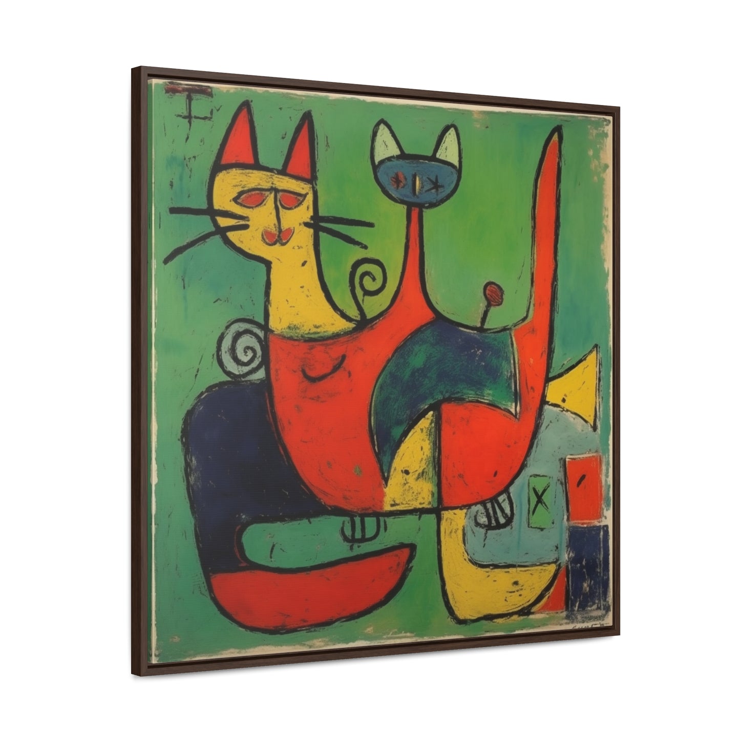 Cat 143, Gallery Canvas Wraps, Square Frame