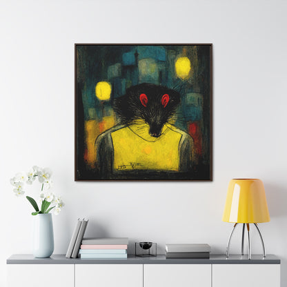 Urban Rat, Valentinii, Gallery Canvas Wraps, Square Frame