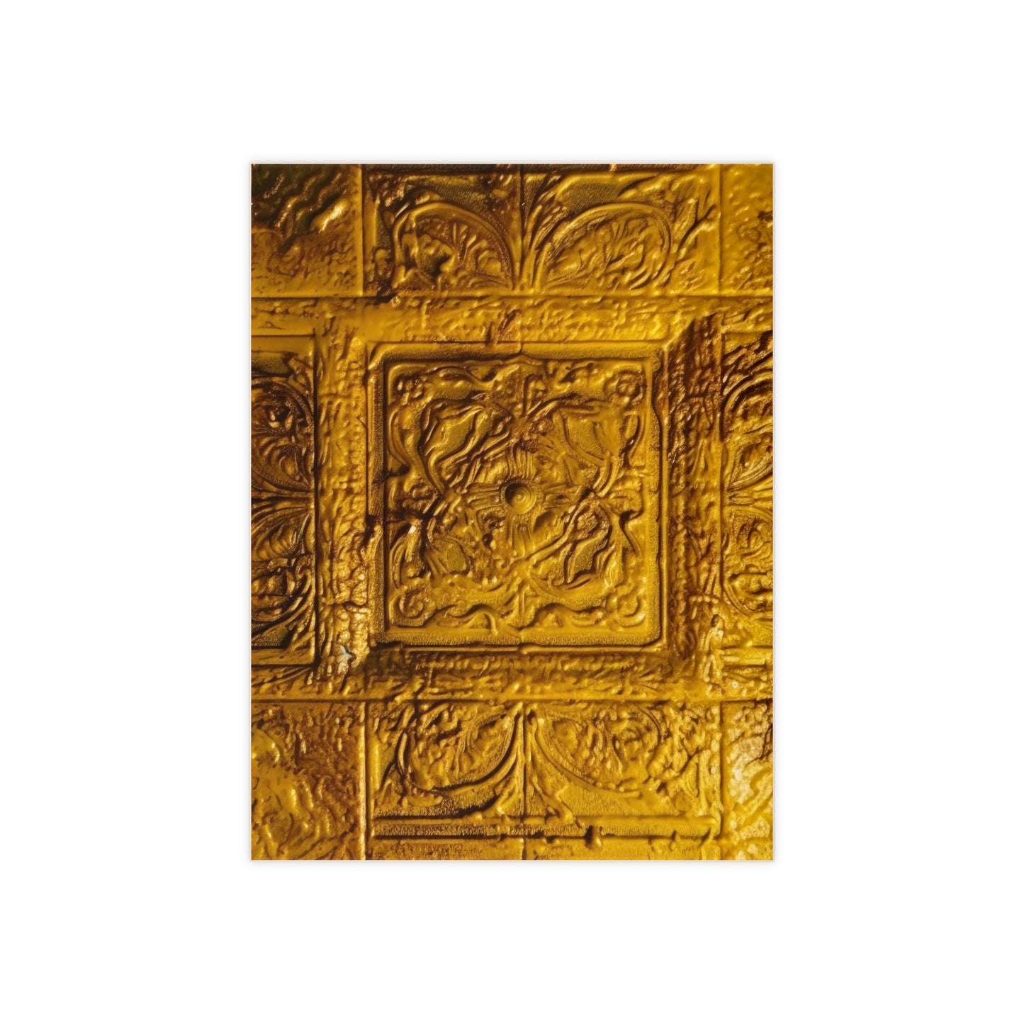 Gold 9, Ceramic Photo Tile