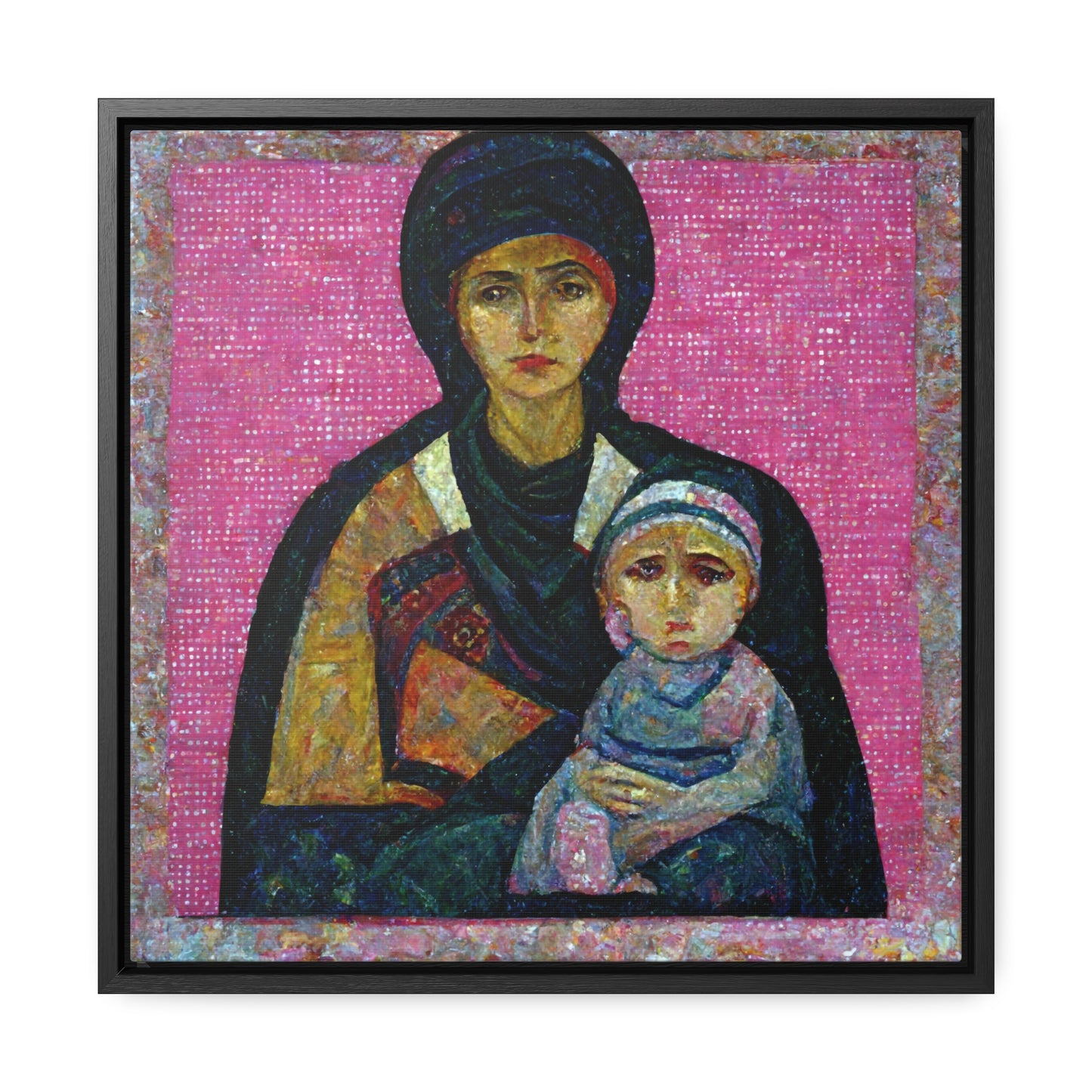 Mary and the Child 12, Valentinii, Gallery Canvas Wraps, Square Frame