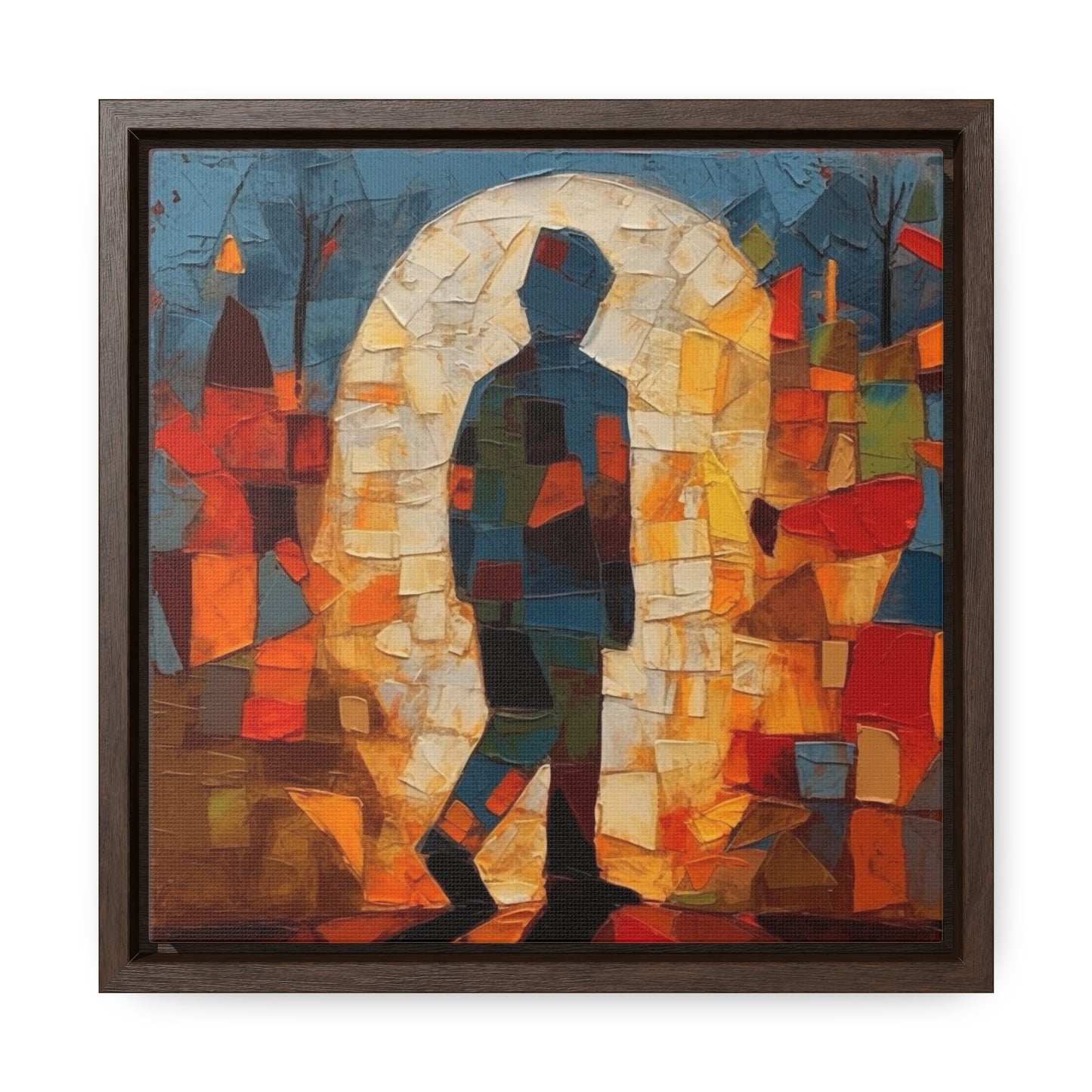 Sad Man 31, Valentinii, Gallery Canvas Wraps, Square Frame