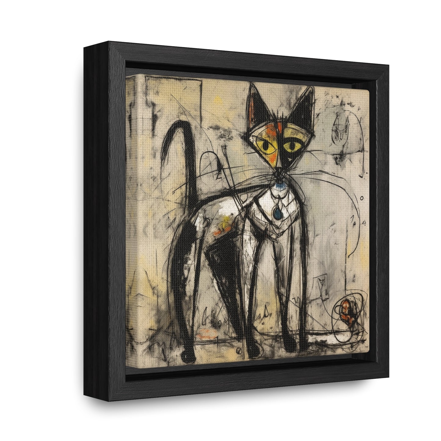 Cat 51, Gallery Canvas Wraps, Square Frame