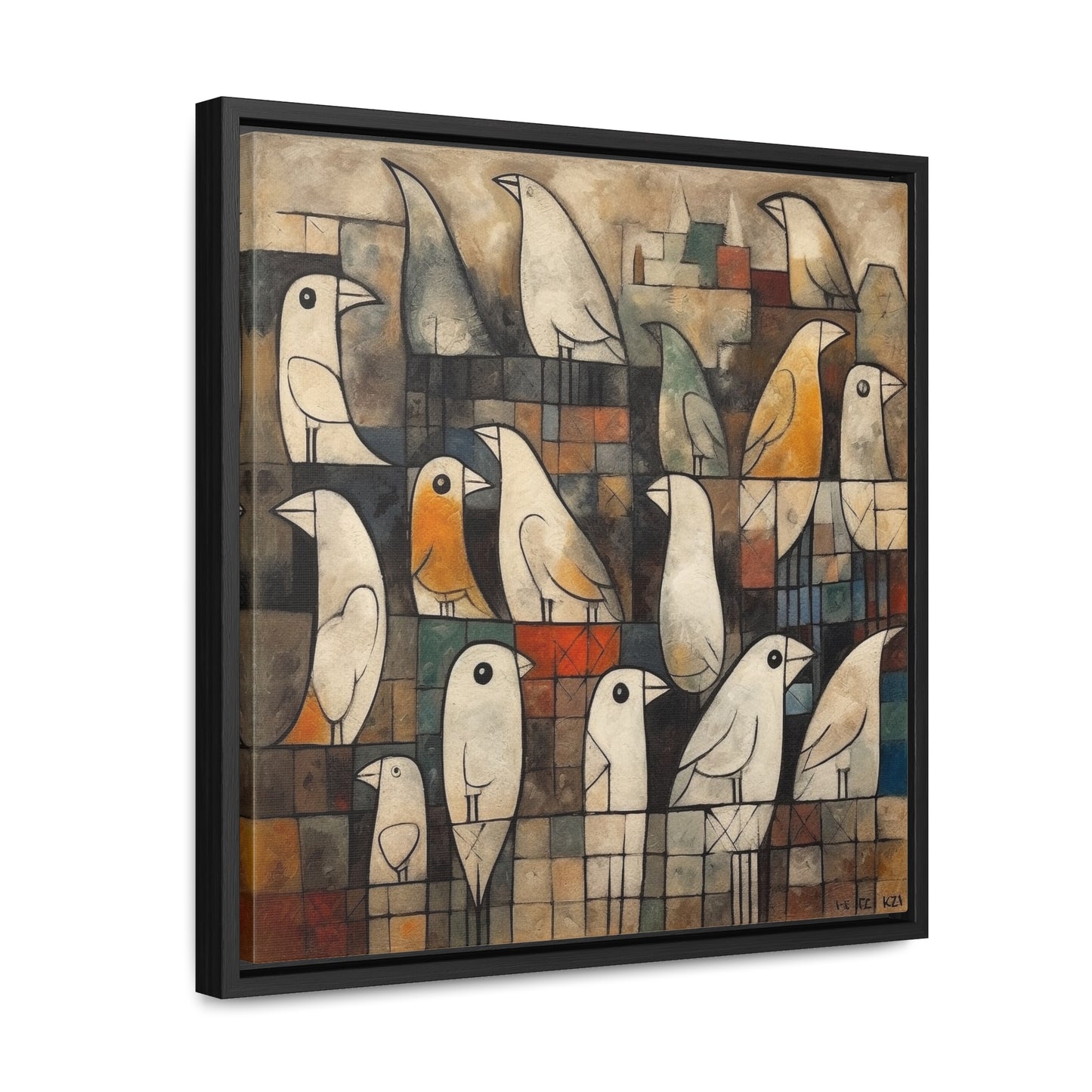 Bird 13, Gallery Canvas Wraps, Square Frame