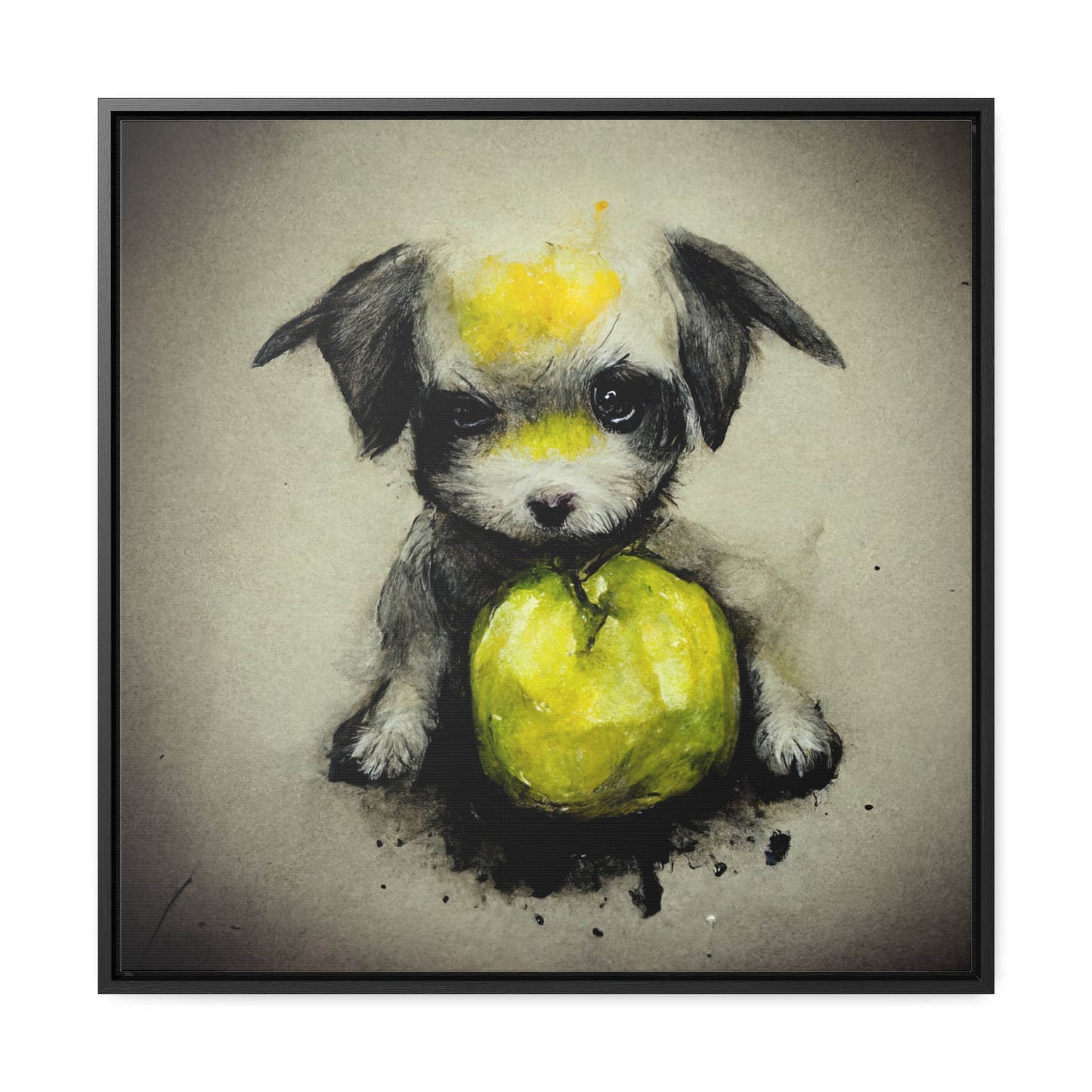 Dogs and Puppies 5, Valentinii, Gallery Canvas Wraps, Square Frame