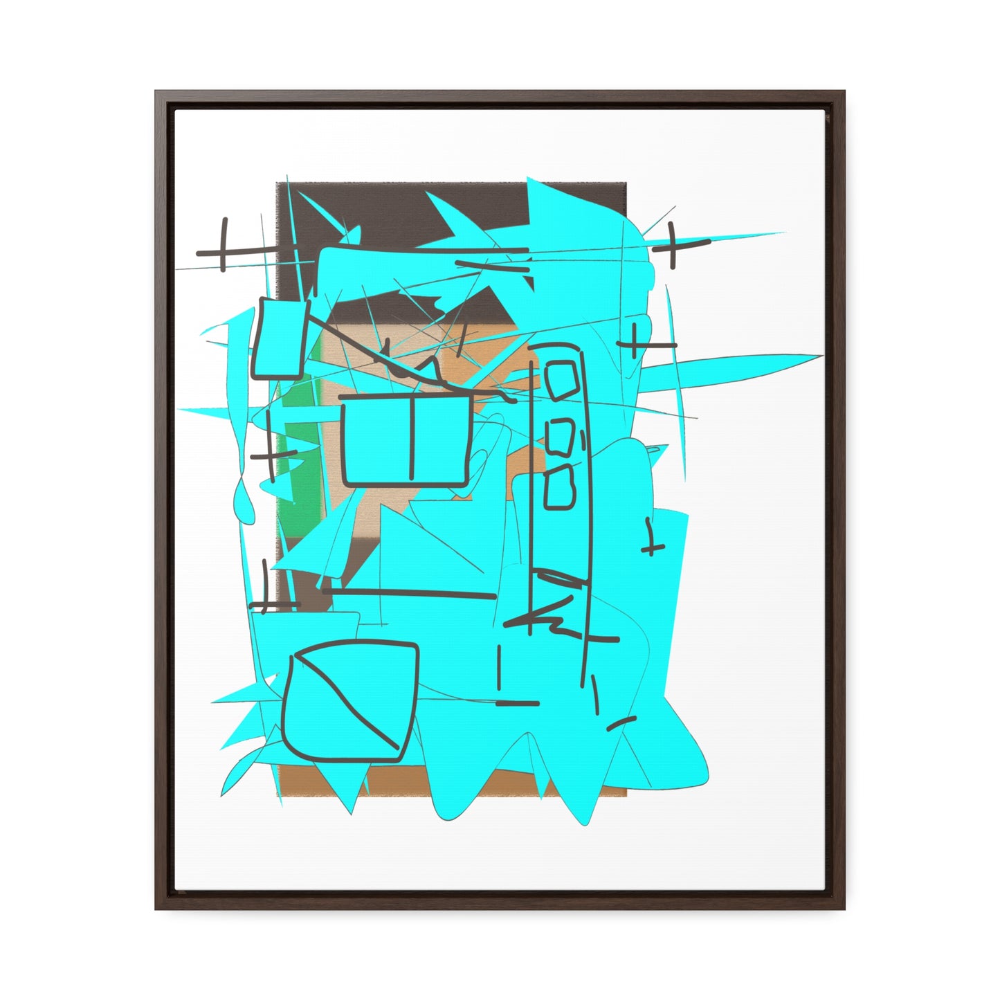 Naive City, Gallery Canvas Wraps, Vertical Frame