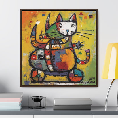 Cat 139, Gallery Canvas Wraps, Square Frame