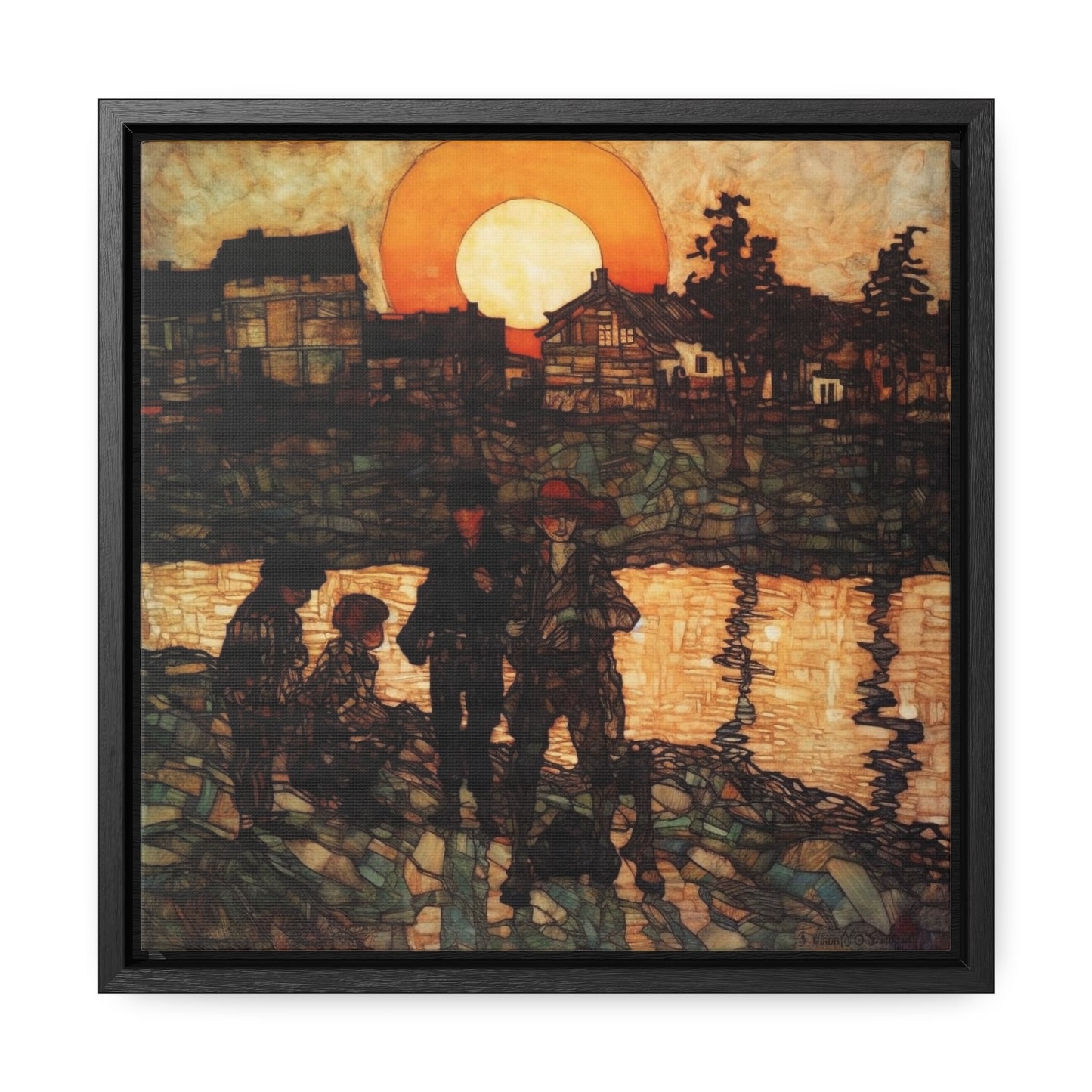 Land of the Sun 44, Valentinii, Gallery Canvas Wraps, Square Frame