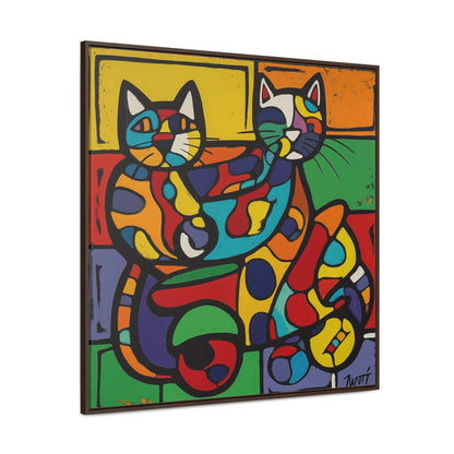 Cat 147, Gallery Canvas Wraps, Square Frame