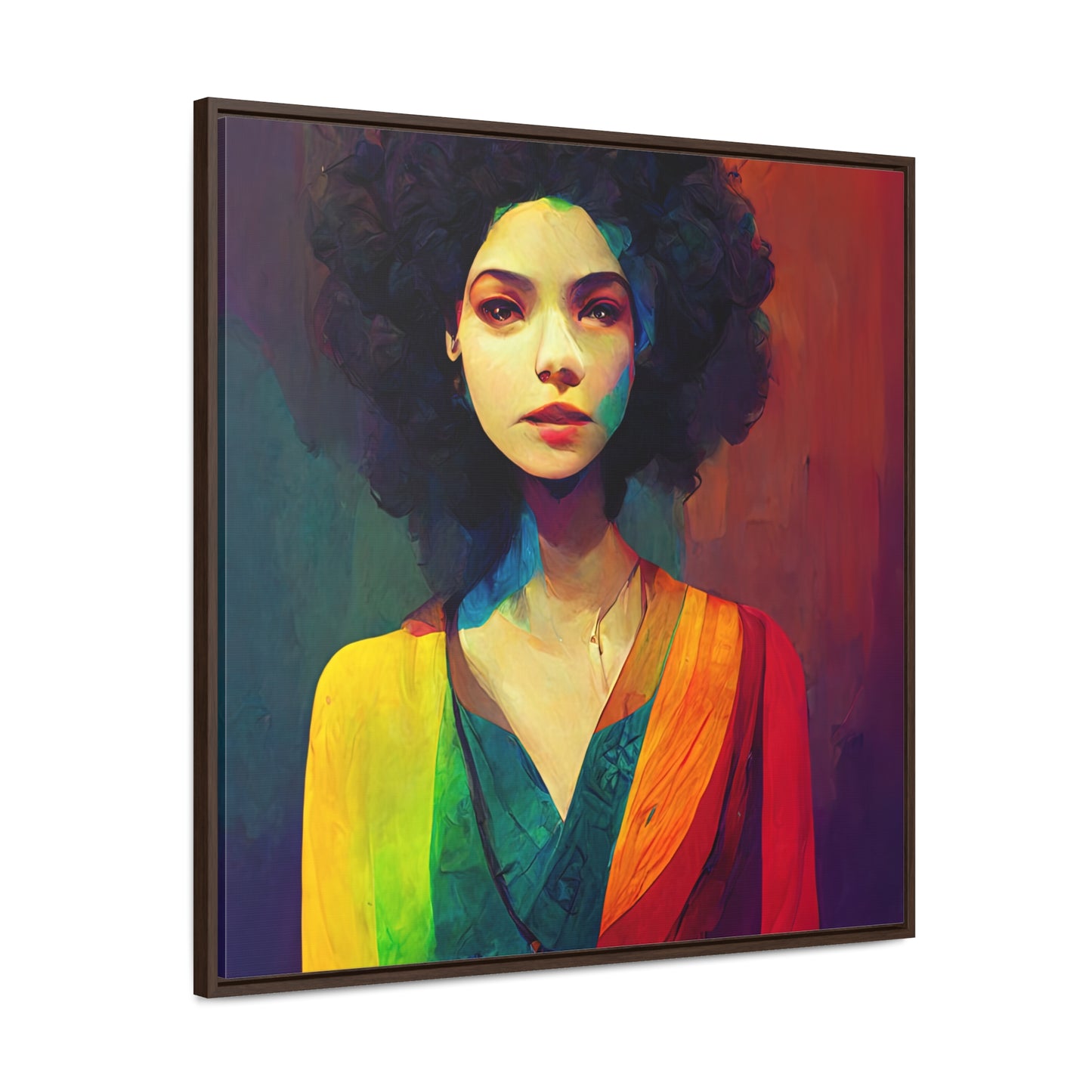 Lady's faces 24, Valentinii, Gallery Canvas Wraps, Square Frame