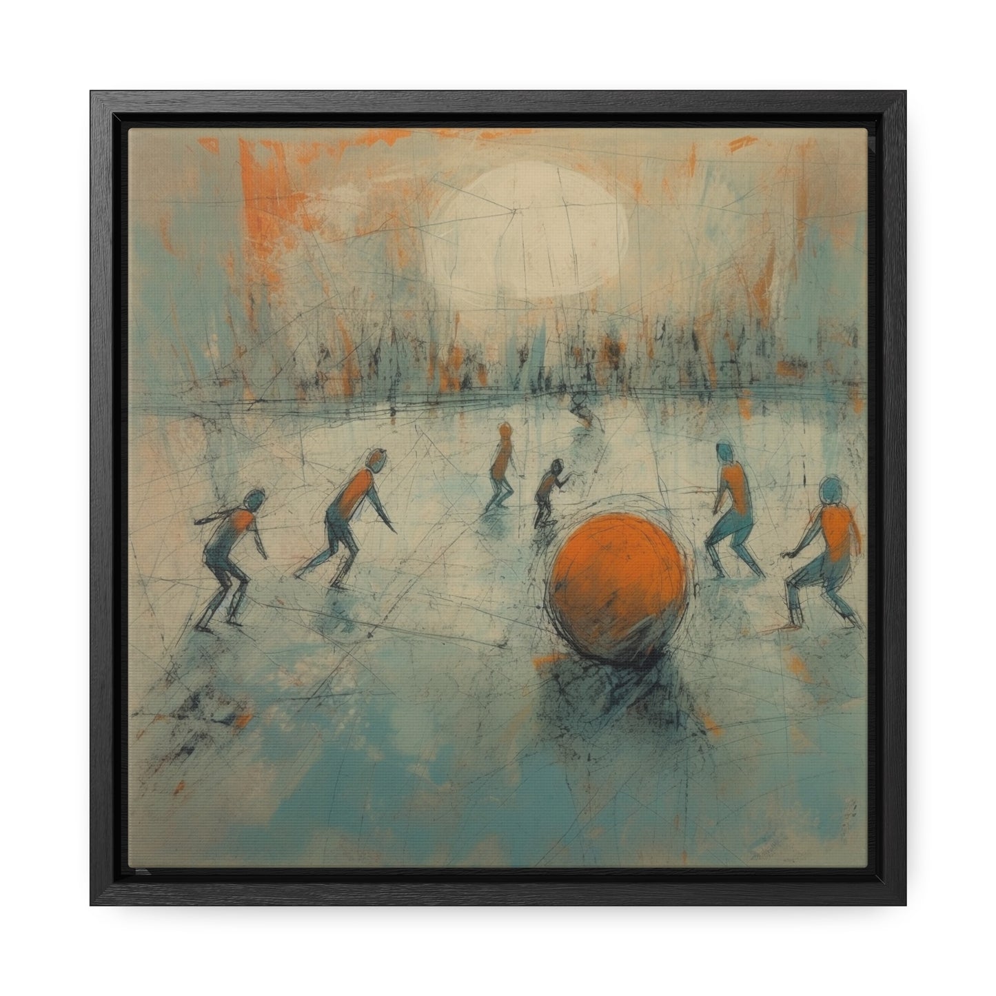 Childhood 19, Gallery Canvas Wraps, Square Frame