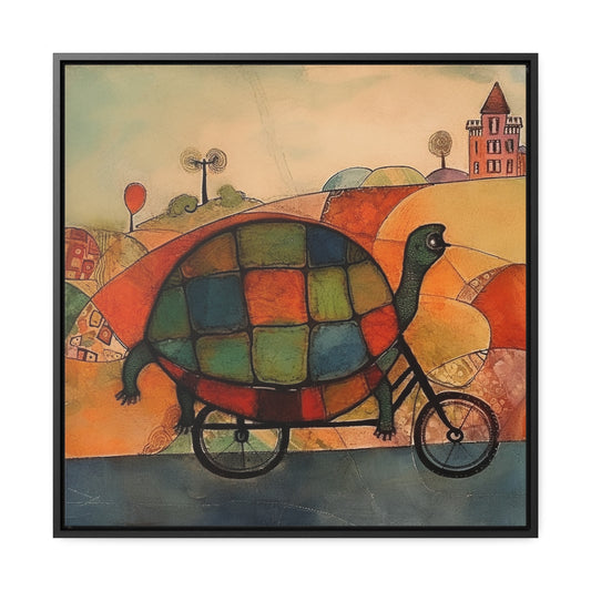 Turtle 3, Gallery Canvas Wraps, Square Frame