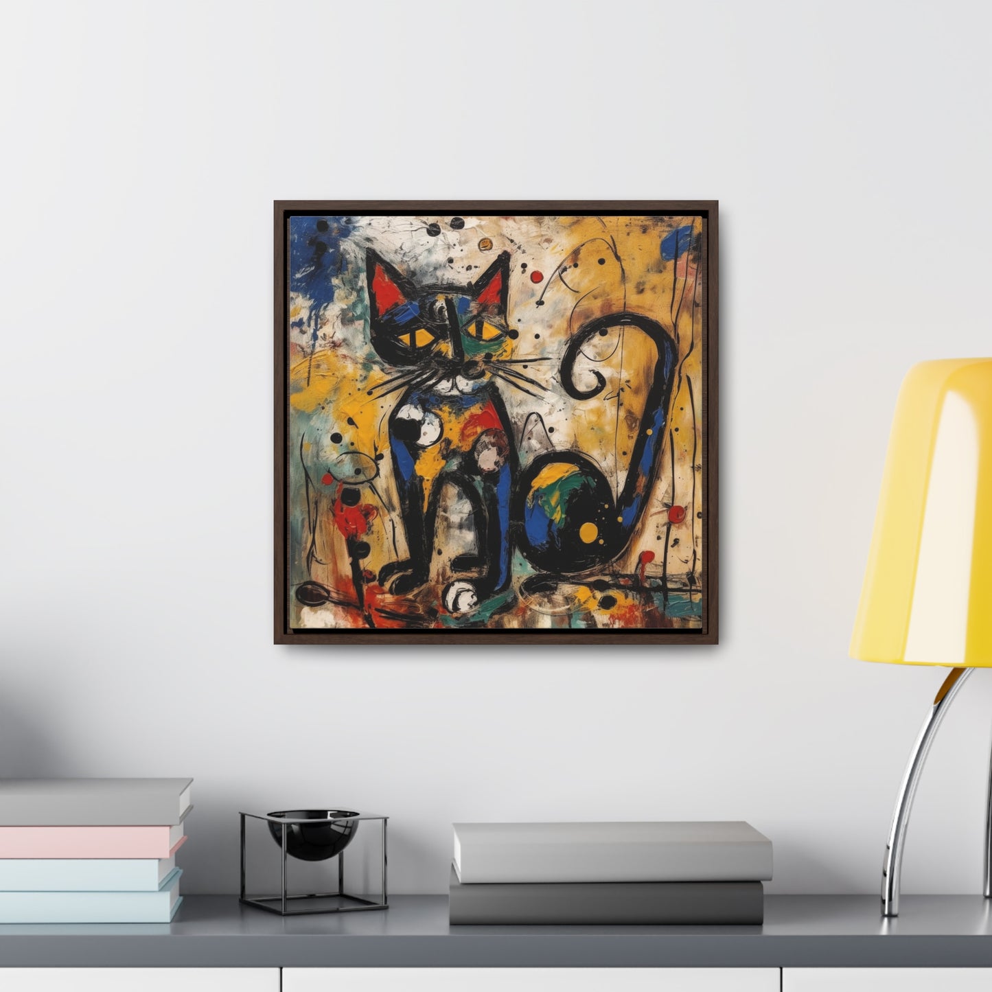 Cat 114, Gallery Canvas Wraps, Square Frame