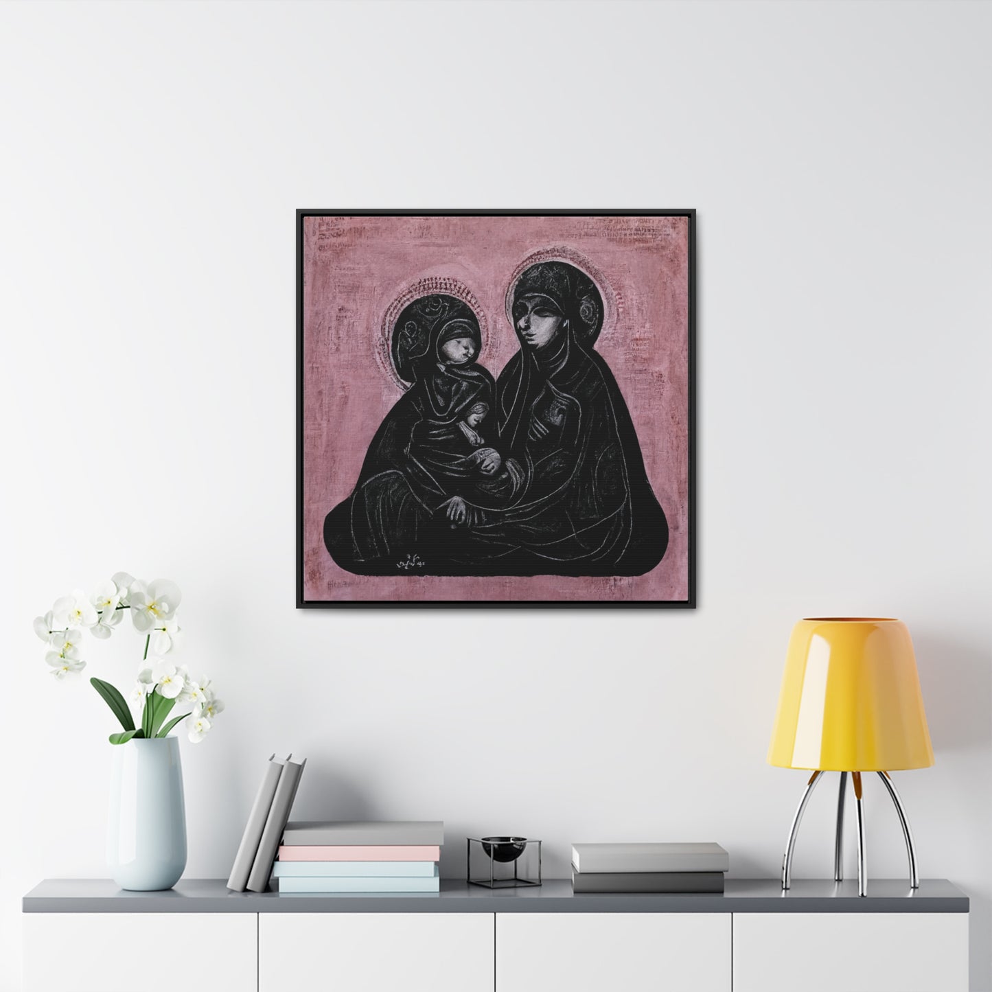 Mary and the Child 7, Valentinii, Gallery Canvas Wraps, Square Frame