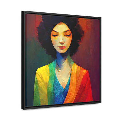 Lady's faces 21, Valentinii, Gallery Canvas Wraps, Square Frame