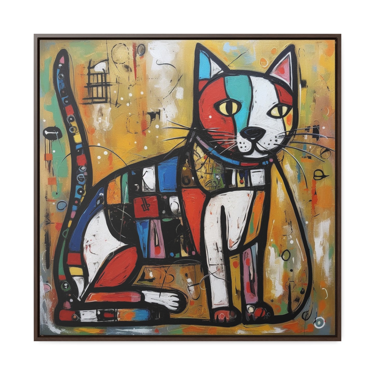 Cat 104, Gallery Canvas Wraps, Square Frame