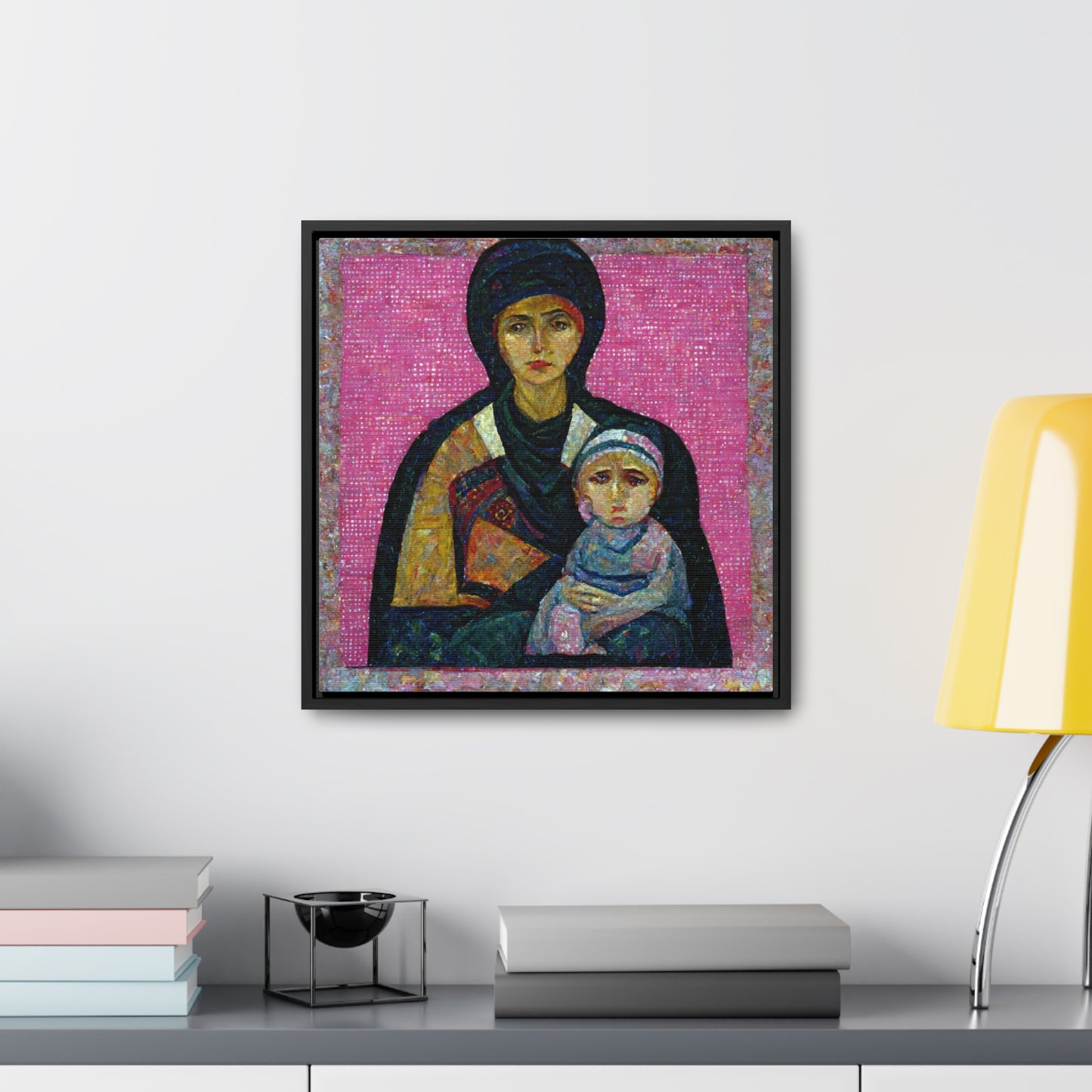 Mary and the Child 12, Valentinii, Gallery Canvas Wraps, Square Frame