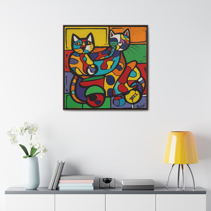 Cat 147, Gallery Canvas Wraps, Square Frame