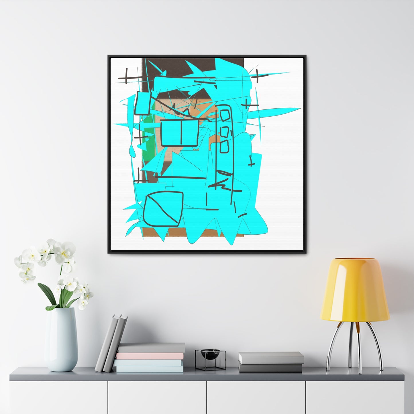 Naive City, Gallery Canvas Wraps, Square Frame