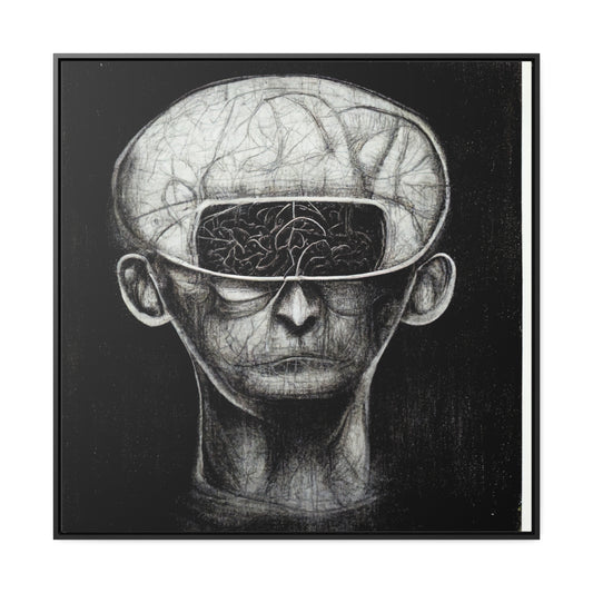 Brain 15, Valentinii, Gallery Canvas Wraps, Square Frame