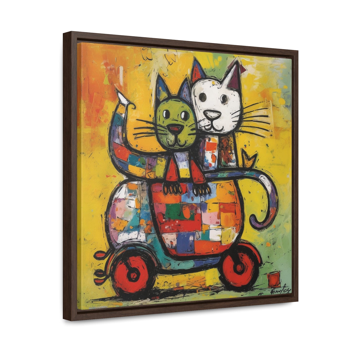 Cat 141, Gallery Canvas Wraps, Square Frame