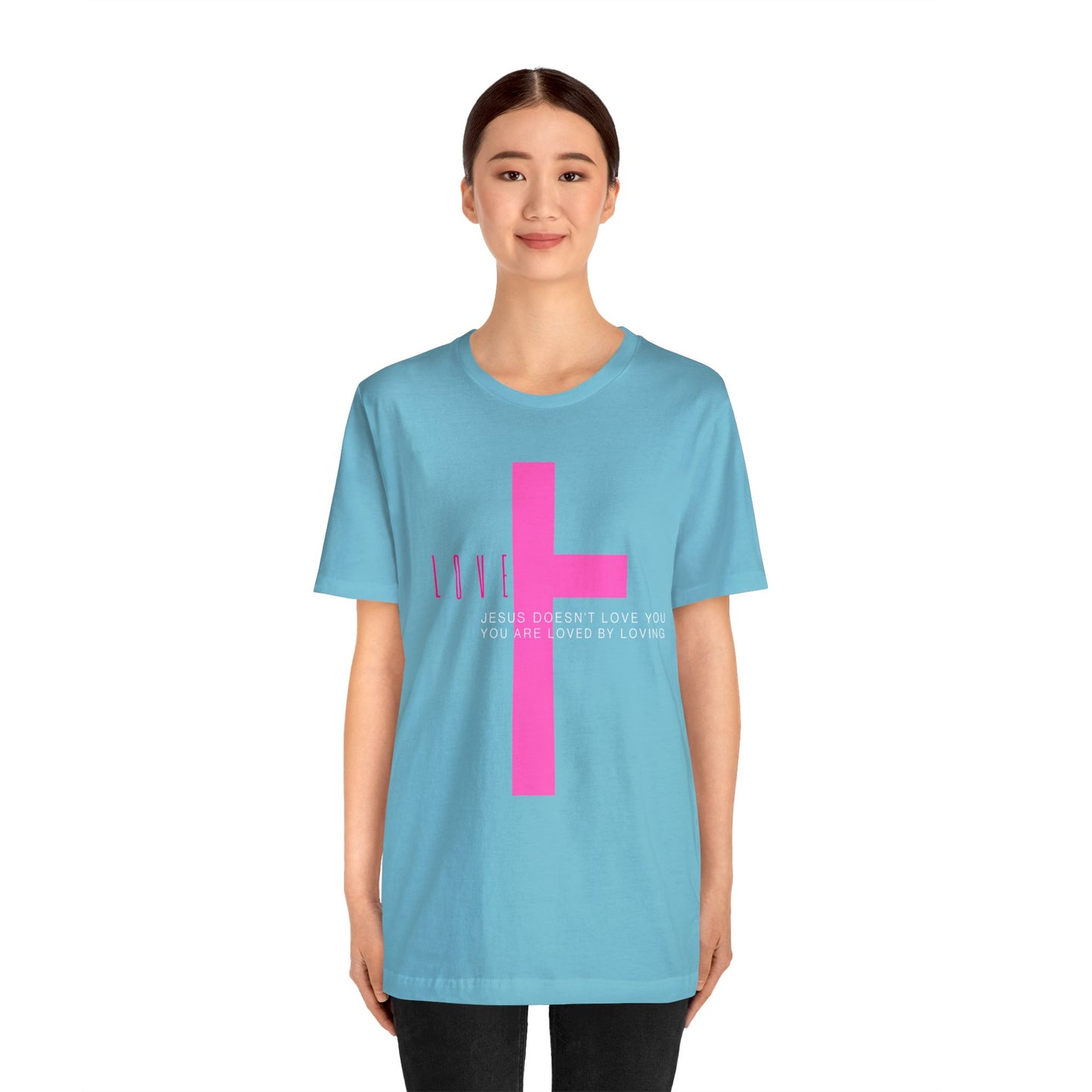 Plus Love , Unisex Jersey Short Sleeve Tee