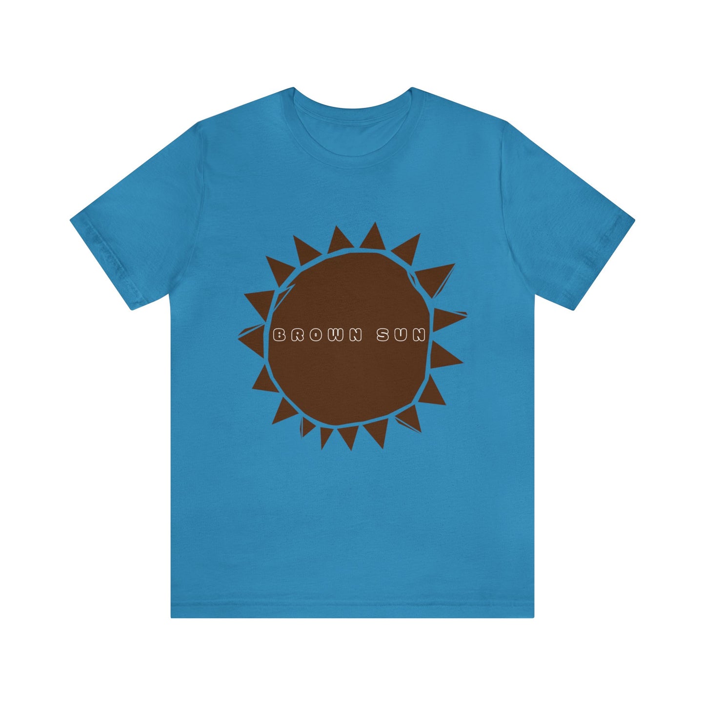 Brown Sun, Unisex Jersey Short Sleeve Tee