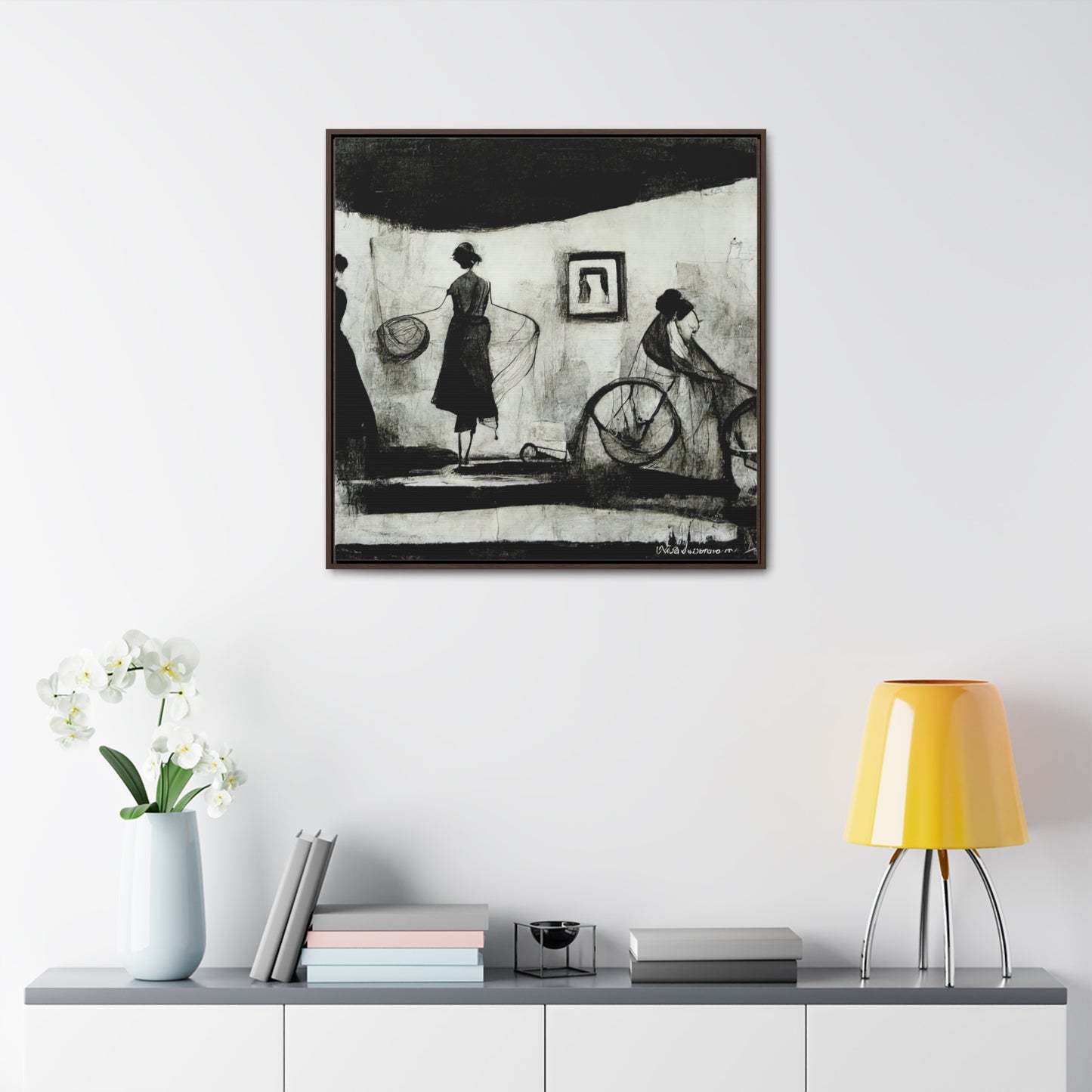 Domestic Memories 10, Valentinii, Gallery Canvas Wraps, Square Frame