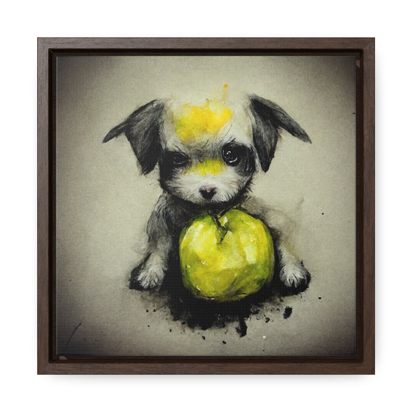 Dogs and Puppies 5, Valentinii, Gallery Canvas Wraps, Square Frame