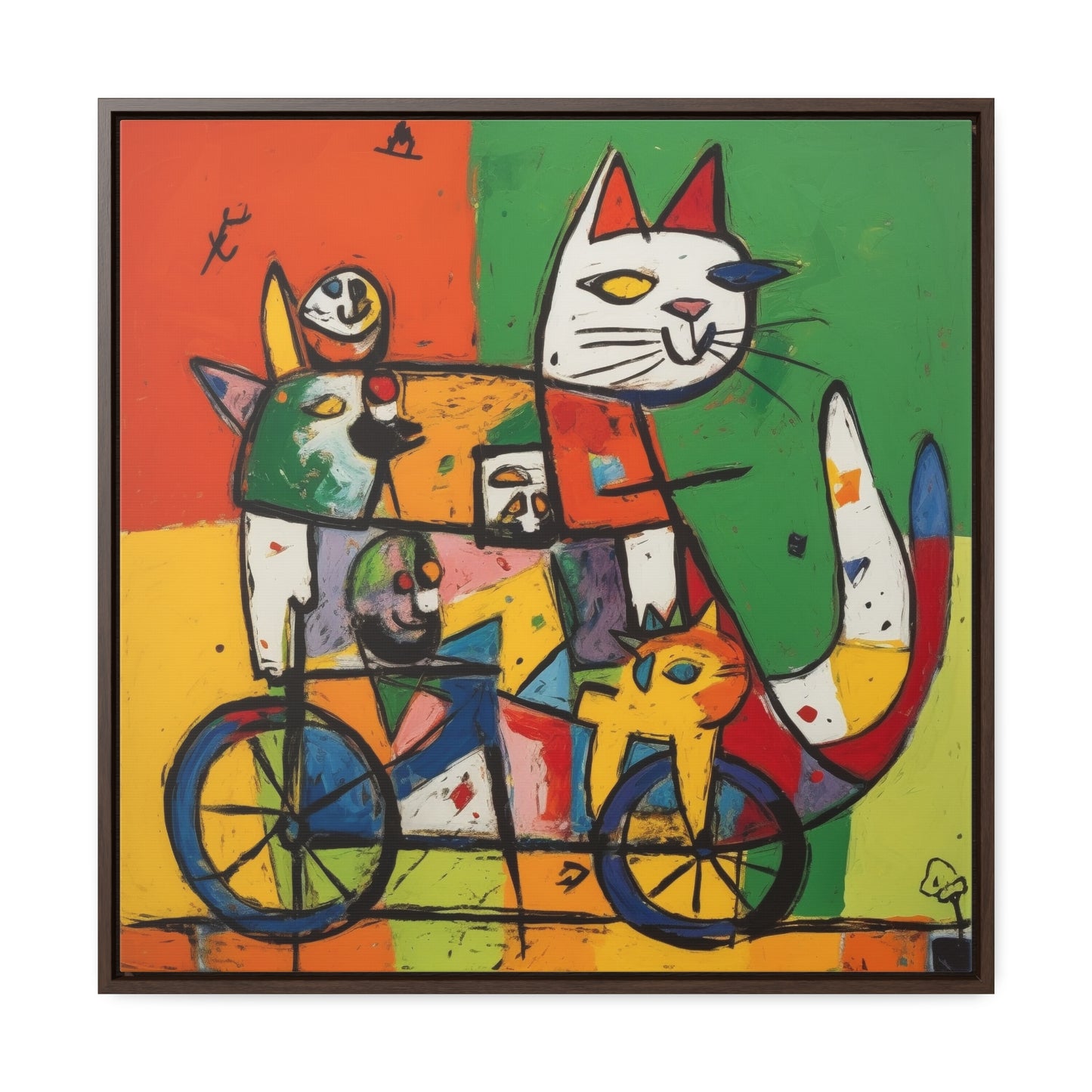 Cat 154, Gallery Canvas Wraps, Square Frame