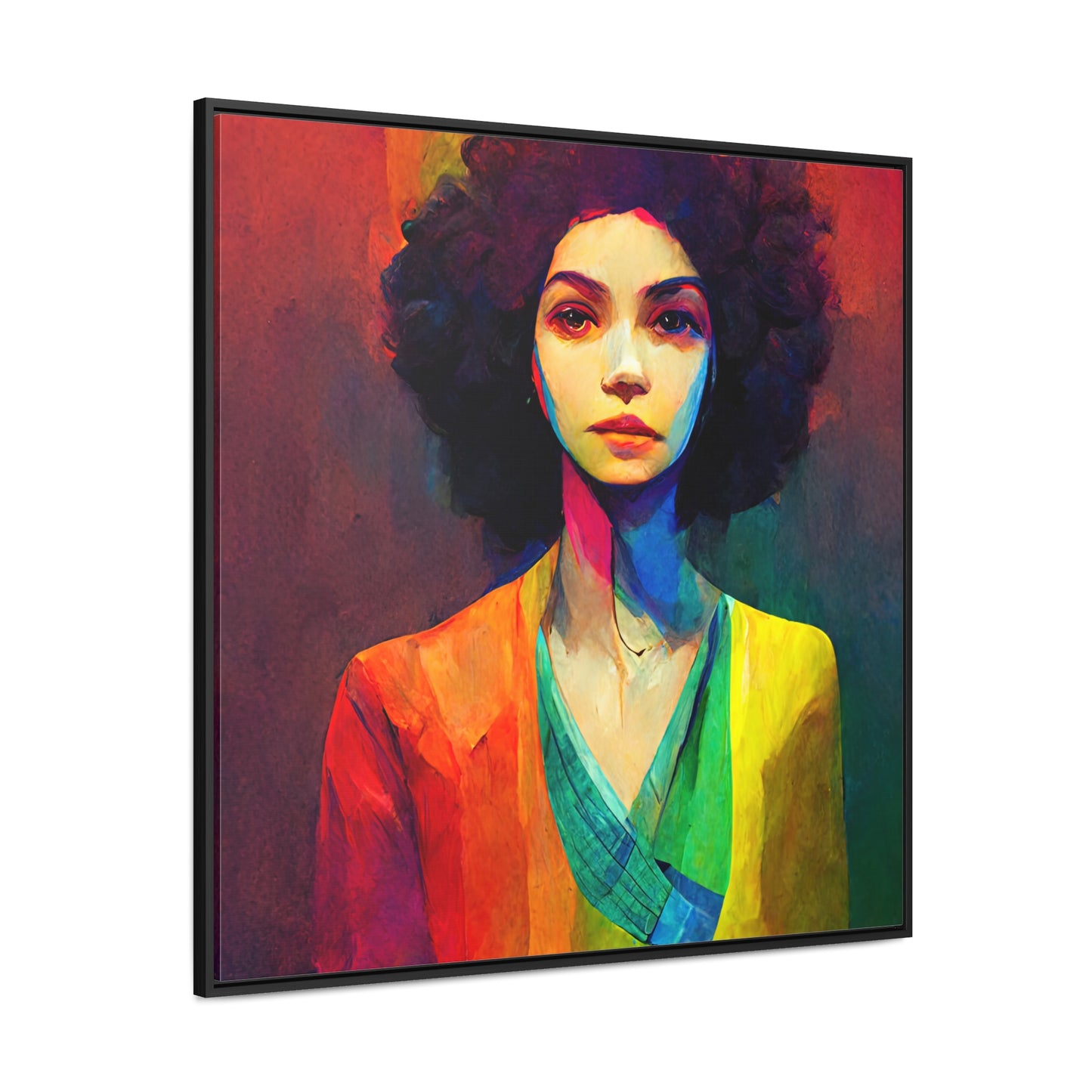 Lady's faces 20, Valentinii, Gallery Canvas Wraps, Square Frame