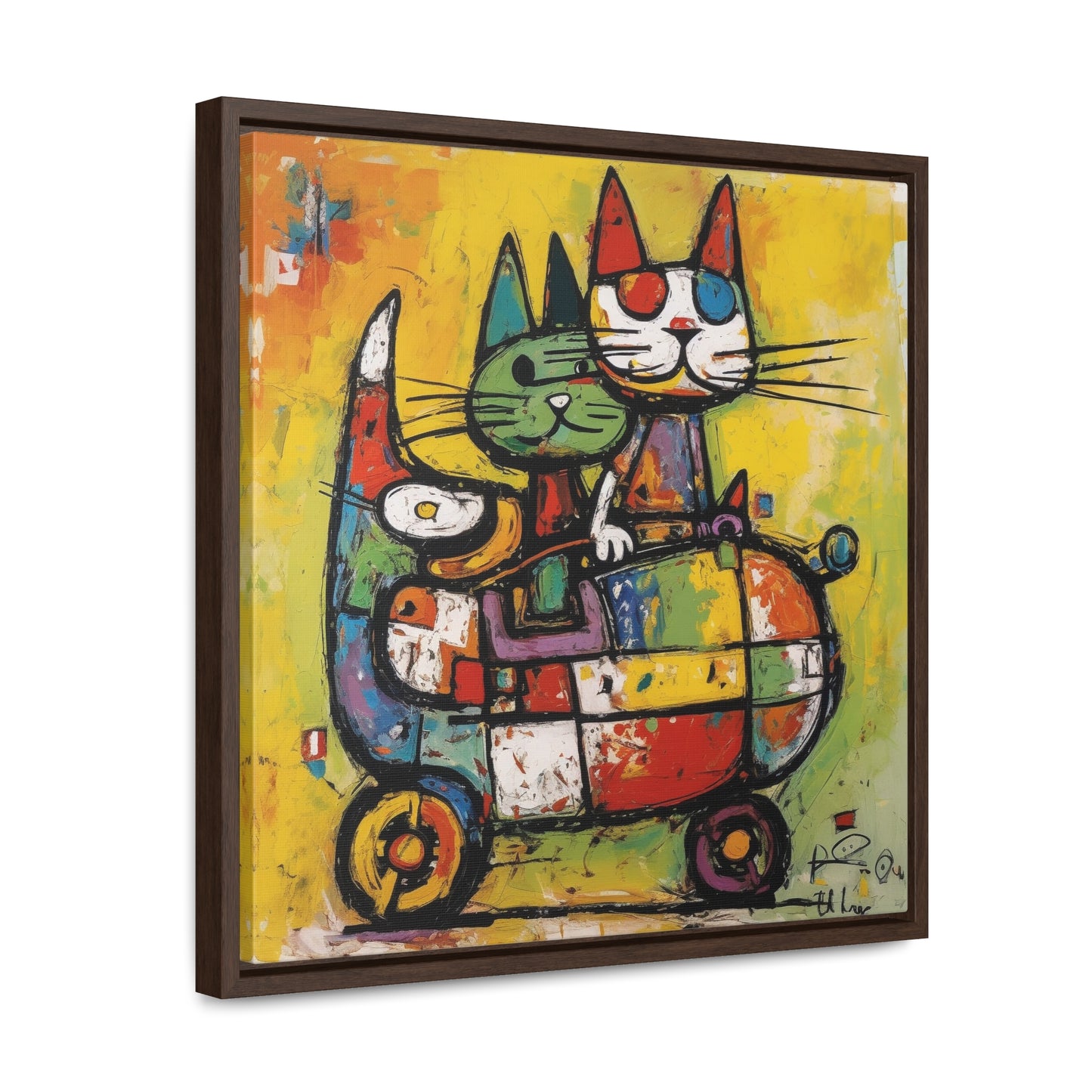 Cat 116, Gallery Canvas Wraps, Square Frame