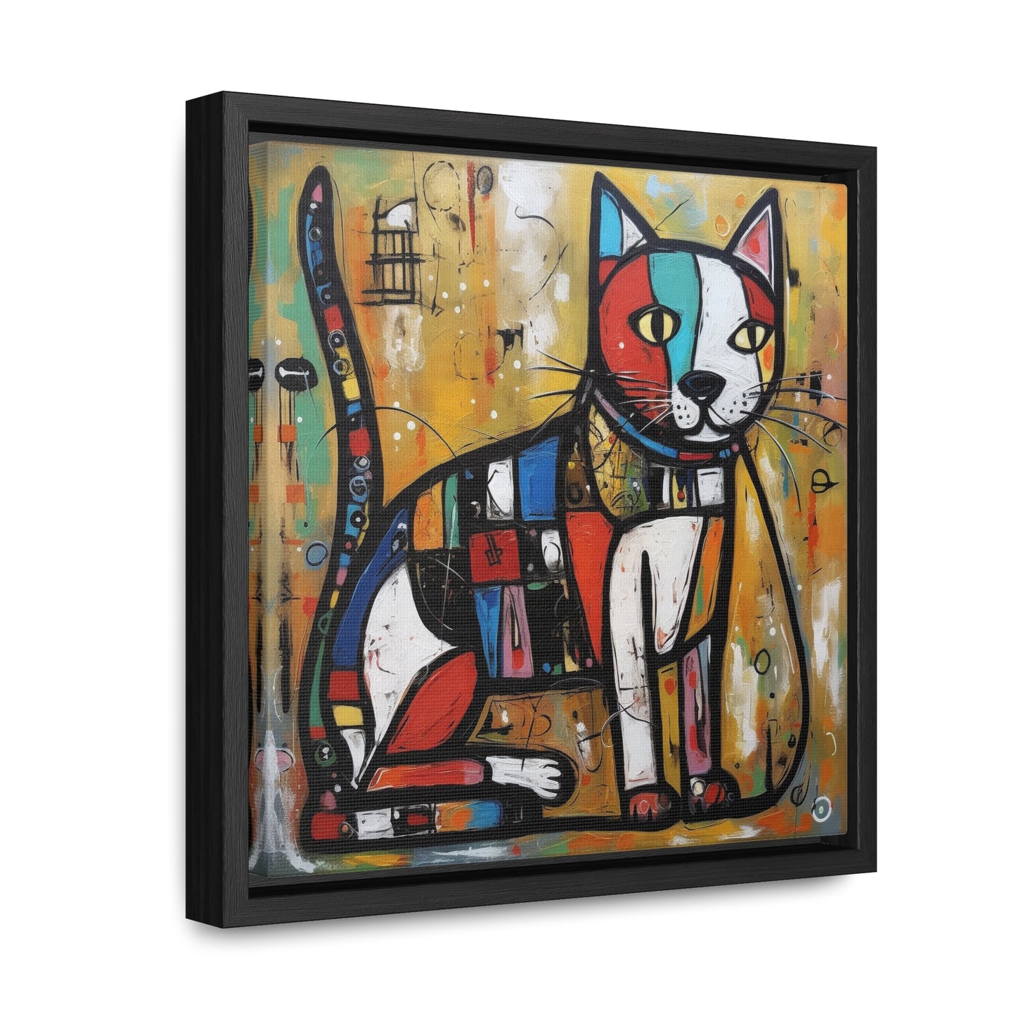 Cat 104, Gallery Canvas Wraps, Square Frame