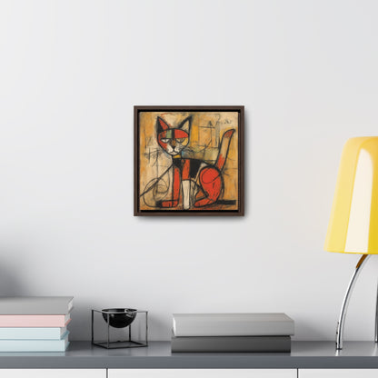 Cat 91, Gallery Canvas Wraps, Square Frame