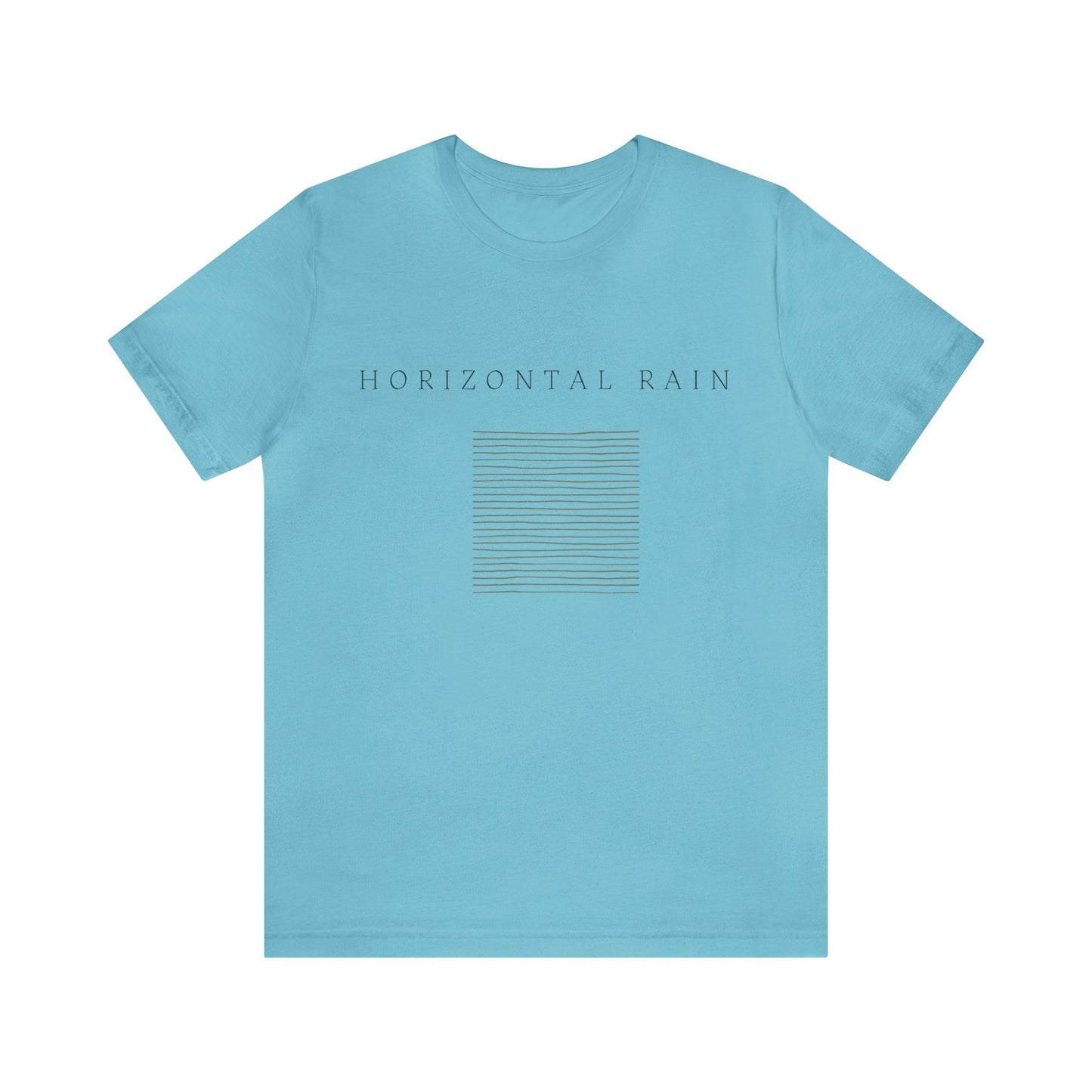 Horizontal Rain, Unisex Jersey Short Sleeve Tee