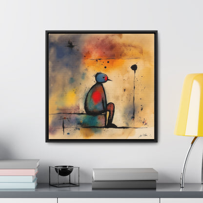 Sad Man 8, Gallery Canvas Wraps, Square Frame