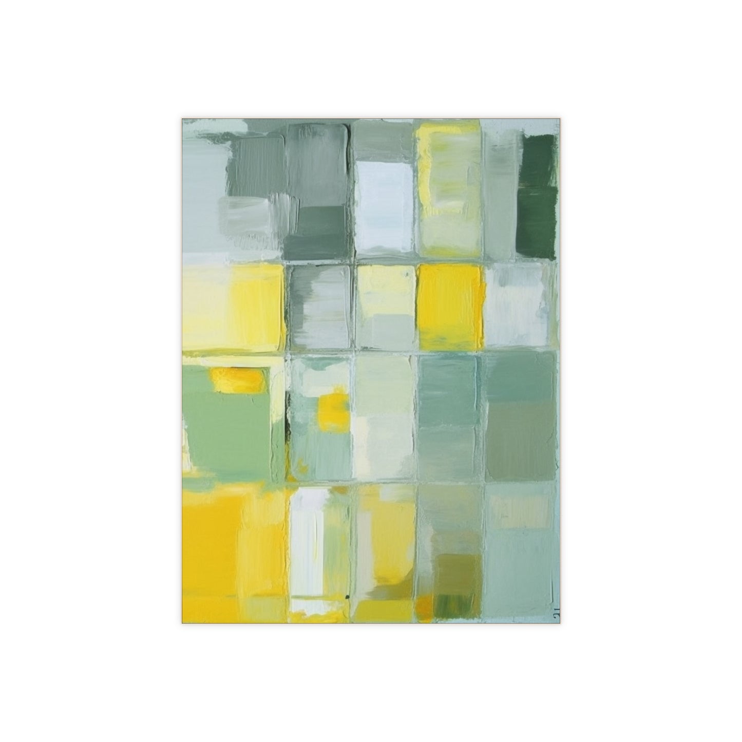 Yellow 4 , Ceramic Photo Tile