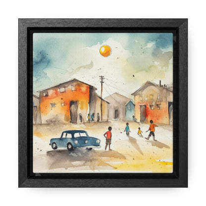 Childhood 9, Gallery Canvas Wraps, Square Frame
