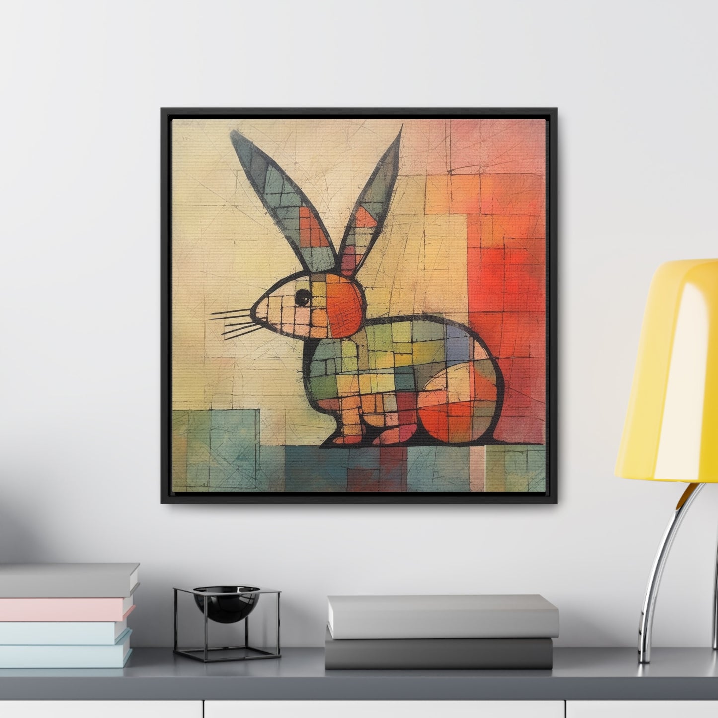 Rabbit 27, Gallery Canvas Wraps, Square Frame