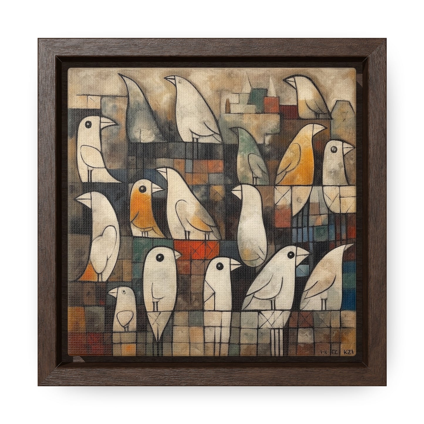 Bird 13, Gallery Canvas Wraps, Square Frame