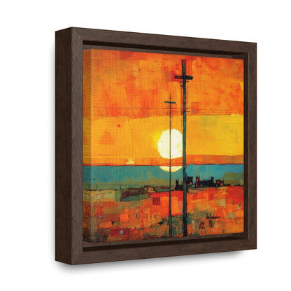 Land of the Sun 67, Valentinii, Gallery Canvas Wraps, Square Frame