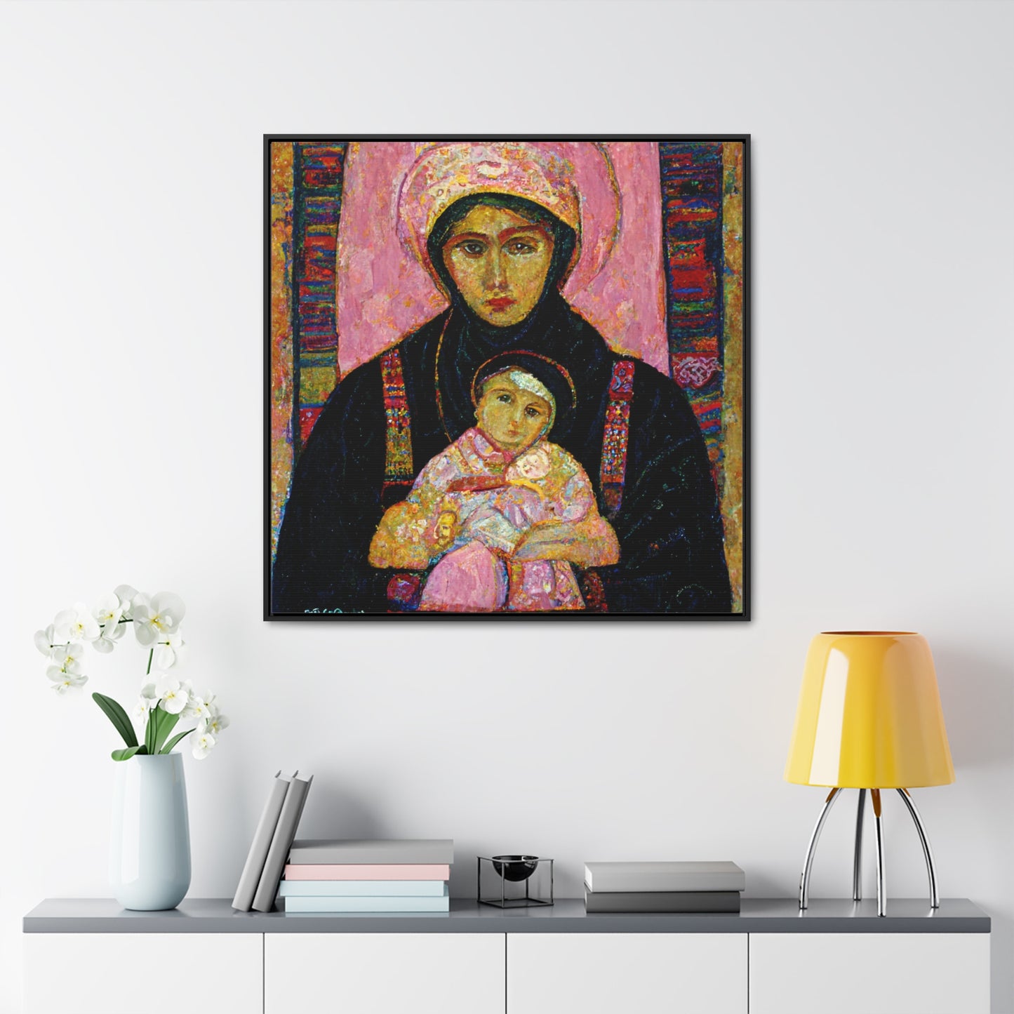 Mary and the Child 29, Valentinii, Gallery Canvas Wraps, Square Frame